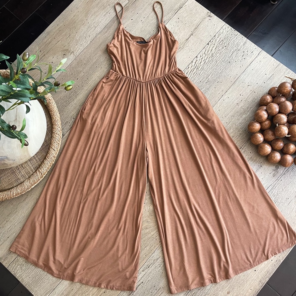 Elegant Brown Jumpsuit